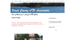Desktop Screenshot of forestcountyatv.com